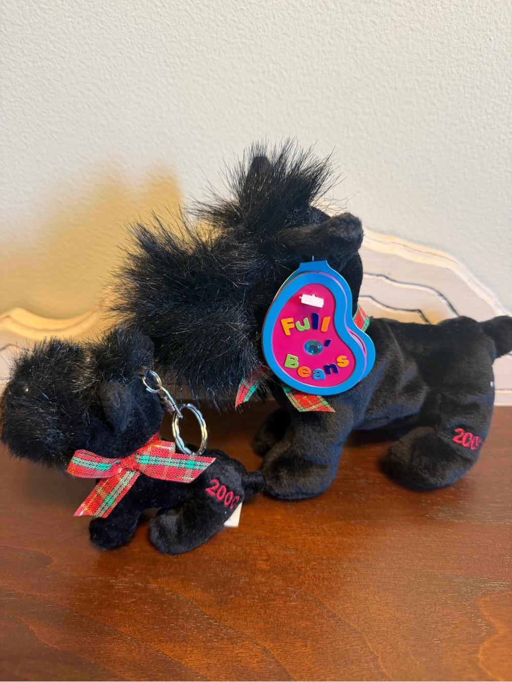 Avon Full O’ Beans Millenium Birthstone Scottie Dog and Keychain Set